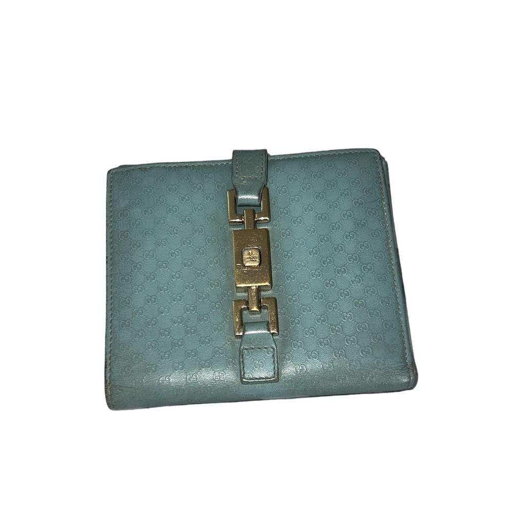 Gucci Microguccisima Piston Lock Trifold Wallet